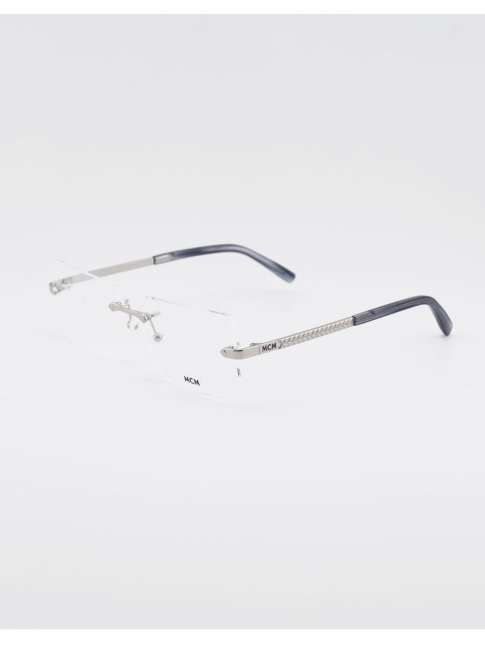 MCM MW5018-H 016 Eyeglasses Shiny Palladium 56mm Rectangle Frame